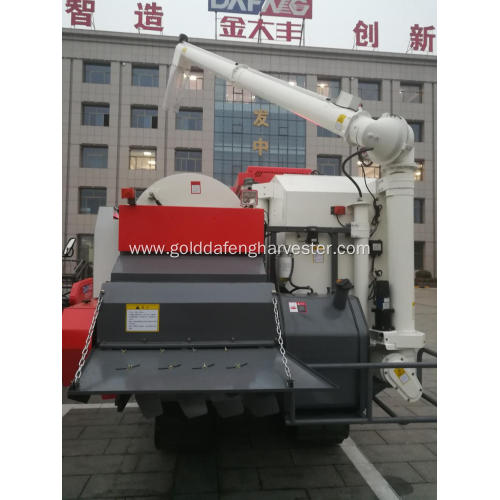 Automatic unloading grain full-feed rice combine harvester